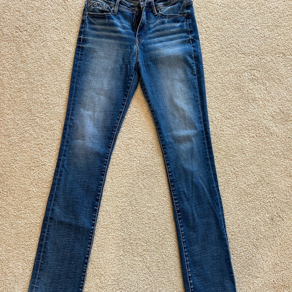 Buckle Black Women’s Dark Blue Straight Jeans Fit No.93 27x32